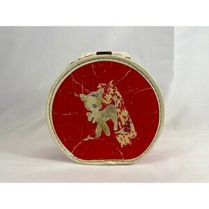 Rare 1950s Bambi Walt Disney Toy Suitcase Round